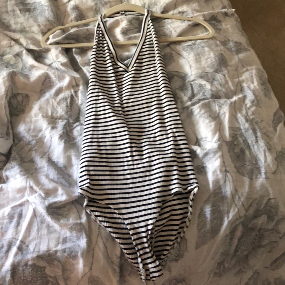 striped bodysuit